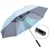 Parapluie à Long manche avec ventilateur USB rechargeable UV vent et eau Parasol de pêche résistant au soleil Parasol de golf Parasol soleil