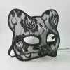 masque de renard cosplay d'halloween, masque pour les yeux sexy en dentelle, masque animal demi visage, masque de chat érotique en dentelle, jouets sexuels pour femmes pour couple