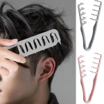 Peigne de coiffure à dents larges, volumateur, moelleux, texturé, Style coréen, racine de cheveux, outil de coiffure moelleux pour hommes Peigne de coiffure à dents larges, volumateur, moelleux, texturé, Style coréen, racine de cheveux, outil de coiffure moelleux pour hommes