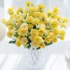 5 fourchettes 15 têtes petit oeillet pour le mariage arc décor noël guirlande accessoires maison arrangement floral fleurs artificielles