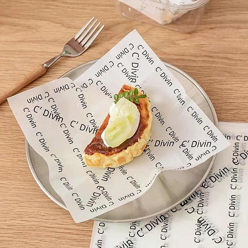 papier d'emballage en papier huilé pour pain, sandwich, hamburger, frites, papier ciré de qualité alimentaire, outil de cuisson de cuisine, décor d'emballage, 100 pièces papier d'emballage en papier huilé pour pain, sandwich, hamburger, frites, papier ciré de qualité alimentaire, outil de cuisson de cuisine, décor d'emballage, 100 pièces