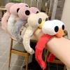 bande de sauna en peluche sesame street cartoon pour femmes, lavage du visage pour enfants, vêtements de sauna mignons, grands yeux, nouveau
