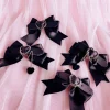 Épingle à cheveux gothique avec nœud papillon pour fille, pince à cheveux punk, épingle à cheveux halloween harajuku, 1pc