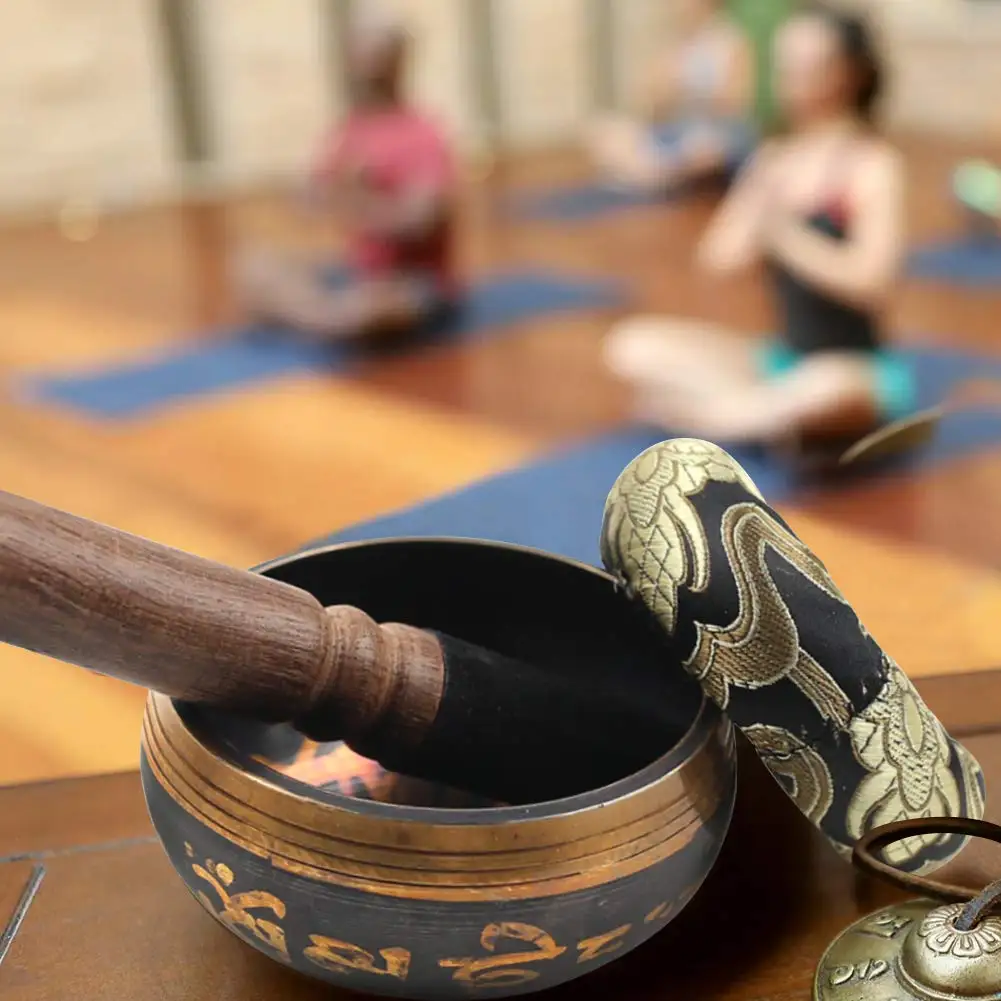 ensemble de bols chantants tibétains, cadeau unique, comparateur pour la méditation, le yoga, la relaxation, la prière de guérison des chakras et l'esprit ensemble de bols chantants tibétains, cadeau unique, comparateur pour la méditation, le yoga, la relaxation, la prière de guérison des chakras et l'esprit