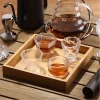 verre à shot de style japonais, mini tasse à thé, verre de standard, ensemble de verres à thé kung transparents, accessoires