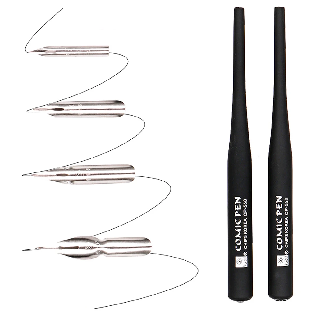 ensemble de 4 plumes de calligraphie, pour dessin animé, bande dessinée, lettrage, croquis, art, dessin, cartographie, modèles décoratifs ensemble de 4 plumes de calligraphie, pour dessin animé, bande dessinée, lettrage, croquis, art, dessin, cartographie, modèles décoratifs