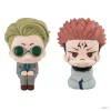 jujutsu kaimmense anime figure, look up q version, satoru gojo, geto, sunafta u, fushigflats, toji, opatrick otsu yuta figurine, 10cm
