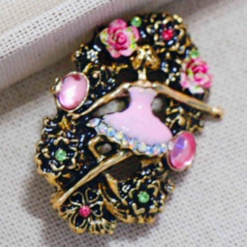 broche de danseuse ajourée de beauté de luxe baroque pour hommes et femmes, accessoires de bijoux, mariage, vacances, fête, couple, cadeau surprise broche de danseuse ajourée de beauté de luxe baroque pour hommes et femmes, accessoires de bijoux, mariage, vacances, fête, couple, cadeau surprise