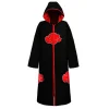 animeninja cosplay costume akatsuki cosplay ninja uchiha itachi red cloud everak robe everak sauna band props halloween everthe