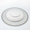 diviseur rond de poterie de 26cm, pièces égaux circulaires, règle de séparation de carte, bricolage, sous glaçure en céramique peinte, tampon auxiliaire, outil de peinture