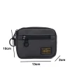 porte monnaie en toile décontracté pour hommes et femmes, portefeuille court à fermeture éclair, porte clés rétro, petit sac d'argent, tendance américains, mini sac à main