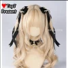 gothique harajuku y2k fille lolita japonais doux arc double queue de cheval casque perle chaîne ruban épingle à cheveux bord pince pince à cheveux