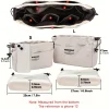 organisateurs de rangement en toile à cordon de serrage, sac de doublure multi poches, sac de rangement de voyage léger et portable 1/2 pièces