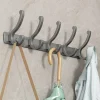 porte vêtements suspendu, ouverture de porte murale, pas besoin de perforer des trous entrez l'entrée, crochets de collage, forte capacité de charge