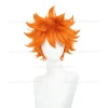 perruque de cosplay anime hinata shoyo, perruques courtes orange de 30cm, cheveux synthétiques résistants à la chaleur