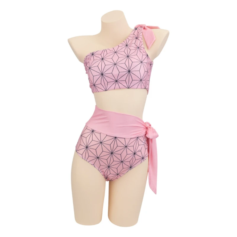 anime démon slayer maillot de bain bikini avec kimono couvrir femmes nezuko shinobu cosplay kimetsu no yaiba maillots de bain sexy maillot de bain anime démon slayer maillot de bain bikini avec kimono couvrir femmes nezuko shinobu cosplay kimetsu no yaiba maillots de bain sexy maillot de bain