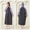 manteau de pluie en plein air poncho épaissir adultes long imperméable à capuche pour hommes femmes veste imperméable voyage camping pêche vêtements de pluie