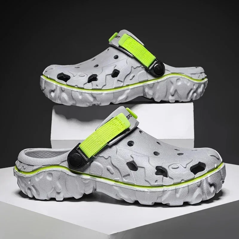 sabots eva pour hommes, chaussures de jardin légères, sabots en plastique, sandales de travail de plage avec sabots et mules pour hommes, 2025 sabots eva pour hommes, chaussures de jardin légères, sabots en plastique, sandales de travail de plage avec sabots et mules pour hommes, 2025