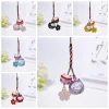 porte clés maneki neko mignon, ornement en fleur de cerisier, pendentif chat porte bonheur, décoration de sac à dos, breloques, sangle de téléphone pour filles
