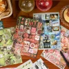 autocollants de papeterie japonais découpés, 20/30 feuilles, autocollant décoratif de dessin animé rétro, fournitures de scrapbooking faites à la main pour journal intime