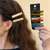 pinces à cheveux en acétate, 2 pièces/ensemble, épingles à cheveux géométriques, épingle latérale, douce, mignonne et simple, accessoires pour cheveux pour femmes
