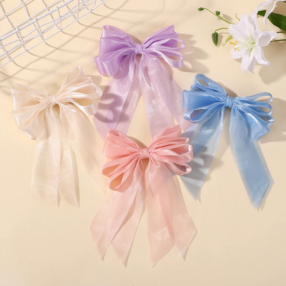 pinces à cheveux en organza noir avec gros nœud, 1 pièce, accessoires pour cheveux doux et cool pour filles, pinces à cheveux queue de cheval pinces à cheveux en organza noir avec gros nœud, 1 pièce, accessoires pour cheveux doux et cool pour filles, pinces à cheveux queue de cheval