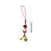 porte clés de dessin animé maneki neko, ornement en céramique, chat porte bonheur, pendentif de téléphone portable, anti perte, chat porte bonheur, breloque de téléphone pour filles