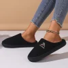 pantoufles de maison en peluche douces et confortables, antidérapantes, pour homme et femme