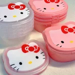 Japonais Ins Transparent rose Hello Kitty boîte de rangement organisateur Sanrio multifonction en plastique papeterie petits articles boîte à bijoux Japonais Ins Transparent rose Hello Kitty boîte de rangement organisateur Sanrio multifonction en plastique papeterie petits articles boîte à bijoux
