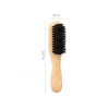 brosse à cheveux en poils de sanglier pour chignon élégant en queue de cheval et lissage des poils de bébé, mèches, contrôle des bords, peignage et taquin