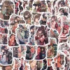 10/50pcs japonais sakura kimono anime fille autocollants bricolage scrapbooking cahier album vélo téléphone voiture kawaii autocollant décoratif jouet