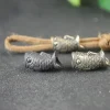 koinobori couteau en laiton perles carpe koi poisson edc extérieur bricolage paracorde tissé lanière pendentifs parapluie corde bracelets accessoires