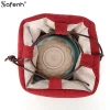 sac de service à thé en coton et lin, artisanat, tasse à thé, sac de gril, voyage, portable, antichoc, anti collision, sac de rangement épaissi