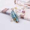 ornements créatifs de poisson Él, poisson koi azole, cristal naturel, petit poisson, bureau, voiture, décoration de la maison, cadeau pour les amis