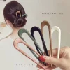 Épingles à cheveux en forme de U minimalistes pour femmes et filles, pinces à cheveux coréennes, fabricant de chignons, vêtements de sauna, accessoires de mode Épingles à cheveux en forme de U minimalistes pour femmes et filles, pinces à cheveux coréennes, fabricant de chignons, vêtements de sauna, accessoires de mode