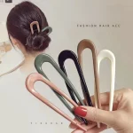 Épingles à cheveux en forme de U minimalistes pour femmes et filles, pinces à cheveux coréennes, fabricant de chignons, vêtements de sauna, accessoires de mode Épingles à cheveux en forme de U minimalistes pour femmes et filles, pinces à cheveux coréennes, fabricant de chignons, vêtements de sauna, accessoires de mode