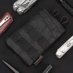 Mini outil de stockage de poudres légères EDC, petit outil Oxford, degré d&rsquo;usure pliable, évalué pour le camping, la randonnée, le sport