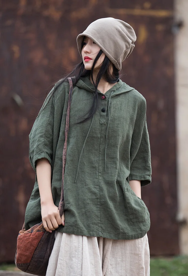 yasuk chemises décontractées d'été pour femmes, t shirts adt pull, cœur doux, sport, coton, lin, manteau de thé à capuche, solide, style chinois rétro yasuk chemises décontractées d'été pour femmes, t shirts adt pull, cœur doux, sport, coton, lin, manteau de thé à capuche, solide, style chinois rétro
