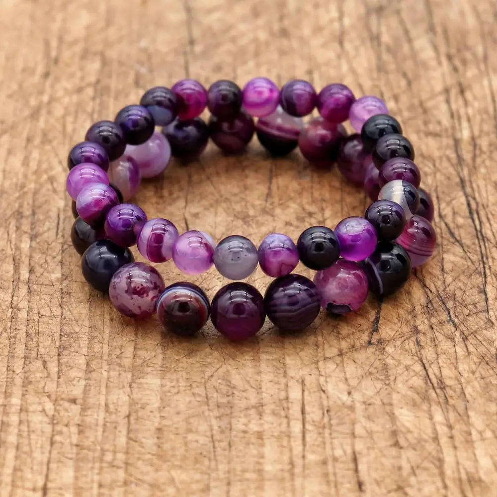 bracelets en onyx violet pour femmes, perles de bouddha, accessoires ethniques pour hommes, cadeau de saint valentin bracelets en onyx violet pour femmes, perles de bouddha, accessoires ethniques pour hommes, cadeau de saint valentin