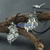 e21f luminous mens animal dragon collier pendeur dans le cadeau d'halloween bijoux