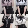 japonais doux style lolita kawaii femmes chemises jirai kei harajuku taille haute mini jupe élégante dentelle gothique pansement fête