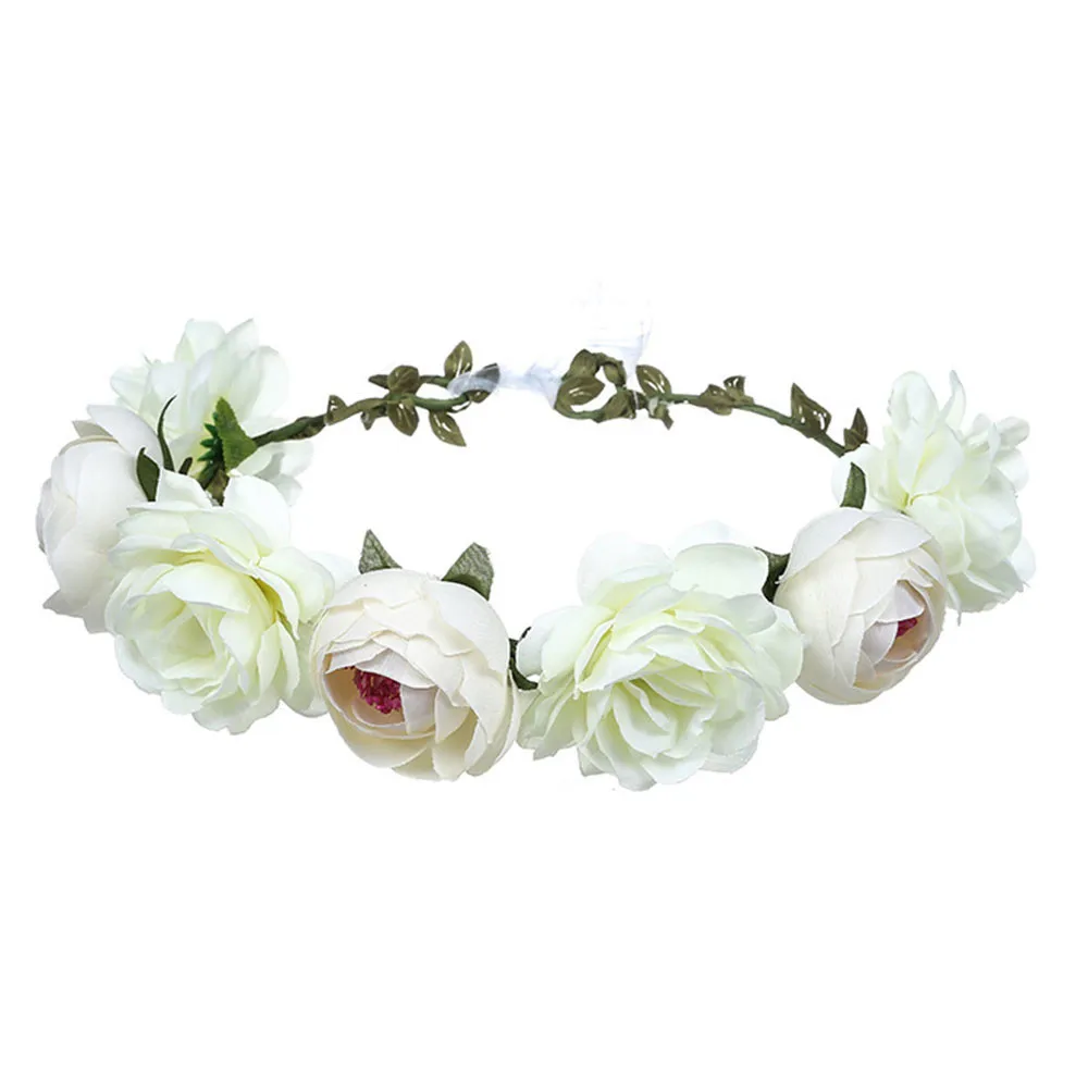 couronne de fleurs pour cheveux rouges, 38cm, accessoires pour cheveux, délicats pour fête, séance photo, usage quotidien couronne de fleurs pour cheveux rouges, 38cm, accessoires pour cheveux, délicats pour fête, séance photo, usage quotidien