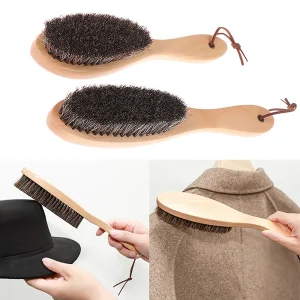 Brosse en crin de cheval avec manche en bois – Vernis à chaussures, nettoyage du linge et soin antistatique | Brosse en crin de cheval doux Brosse en crin de cheval avec manche en bois – Vernis à chaussures, nettoyage du linge et soin antistatique | Brosse en crin de cheval doux
