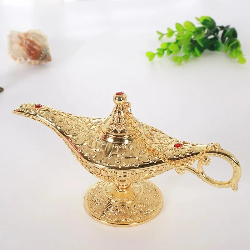 lampe aladdin ornement décoratif grande décoration de maison rétro européenne décoration en métal artisanat cadeau de vacances lampe aladdin ornement décoratif grande décoration de maison rétro européenne décoration en métal artisanat cadeau de vacances
