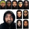 Simulation de capuche d’horreur, masque facial complet en maille visuelle, masques de Cosplay Kanye Kobe, fournitures de fête, accessoires d’halloween, couvre-chef Simulation de capuche d’horreur, masque facial complet en maille visuelle, masques de Cosplay Kanye Kobe, fournitures de fête, accessoires d’halloween, couvre-chef