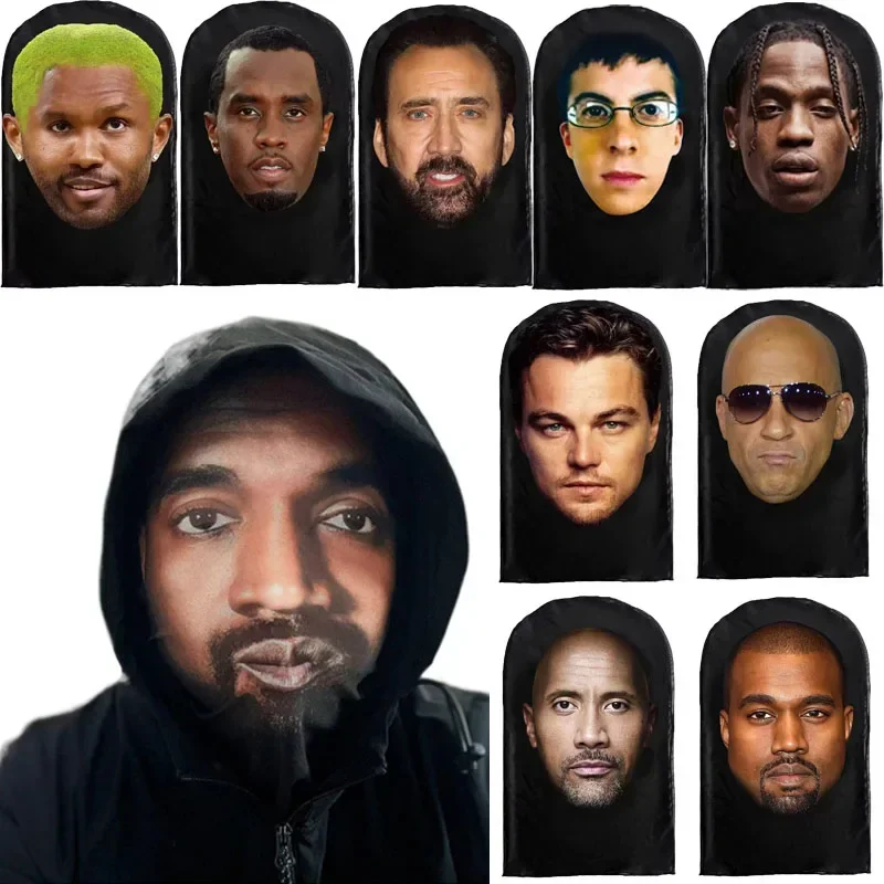 Simulation de capuche d’horreur, masque facial complet en maille visuelle, masques de Cosplay Kanye Kobe, fournitures de fête, accessoires d’halloween, couvre-chef Simulation de capuche d’horreur, masque facial complet en maille visuelle, masques de Cosplay Kanye Kobe, fournitures de fête, accessoires d’halloween, couvre-chef