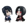 figurines bandai mega house, série look up, uchiha itachi et sasuke, collection de modèles d'action, flambant neuf, en stock