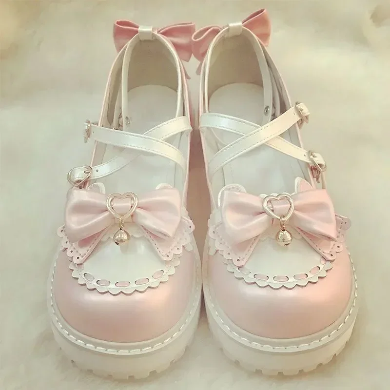 Sandales à lanières douces pour femmes, chaussures kawaii chic, rondes, style collège, été Sandales à lanières douces pour femmes, chaussures kawaii chic, rondes, style collège, été
