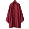 poncho kimono japonais long pour hommes et femmes, couleur unie, décontracté, ample, yukata haori beach, chemise hiyoshi noire, nouvelle collection été 2024