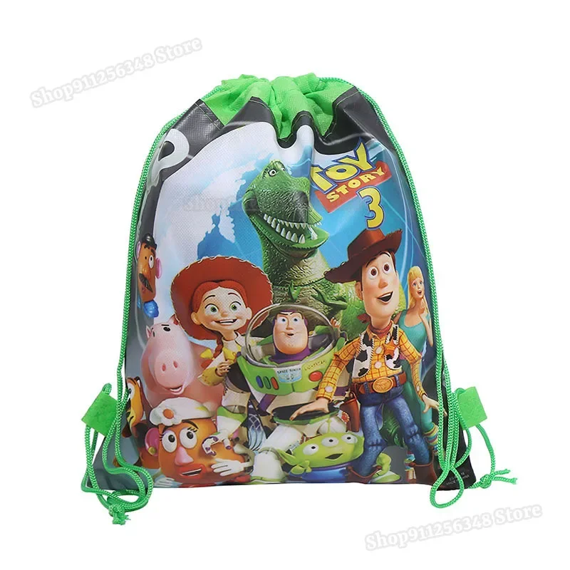 sacs à cordon disney toys story, organisateur portable imprimé de figurines de dessin animé, sac à cordon, pochette de rangement en tissu non tissé sacs à cordon disney toys story, organisateur portable imprimé de figurines de dessin animé, sac à cordon, pochette de rangement en tissu non tissé